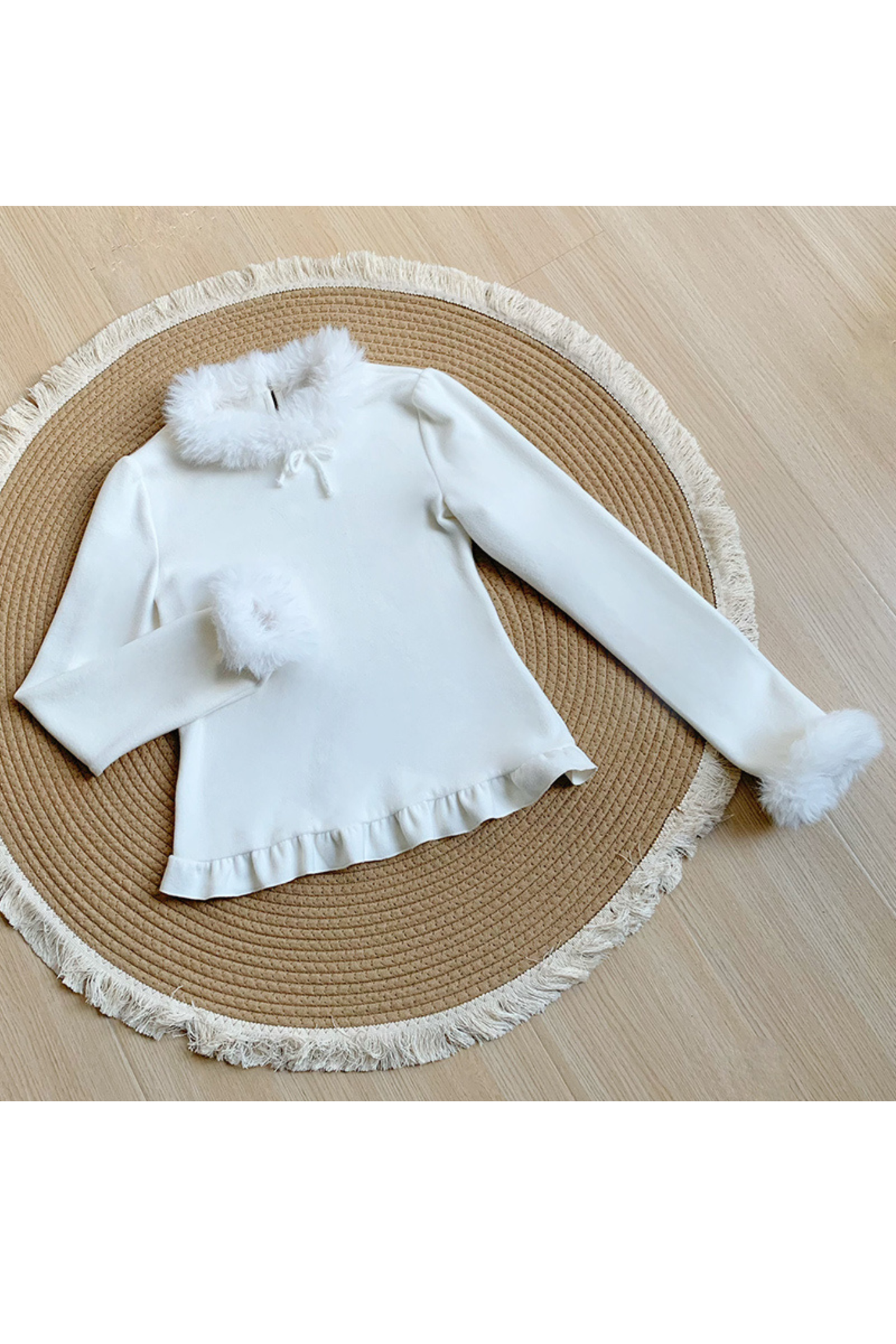 Checked Doll Jumper Skirt + Bow Brooch + Pin + Love Brooch + Shawl + Top + Leg Warmers