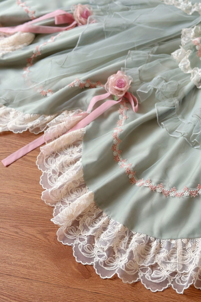 Sweet Princess Dress + Train + Veil + Accessories