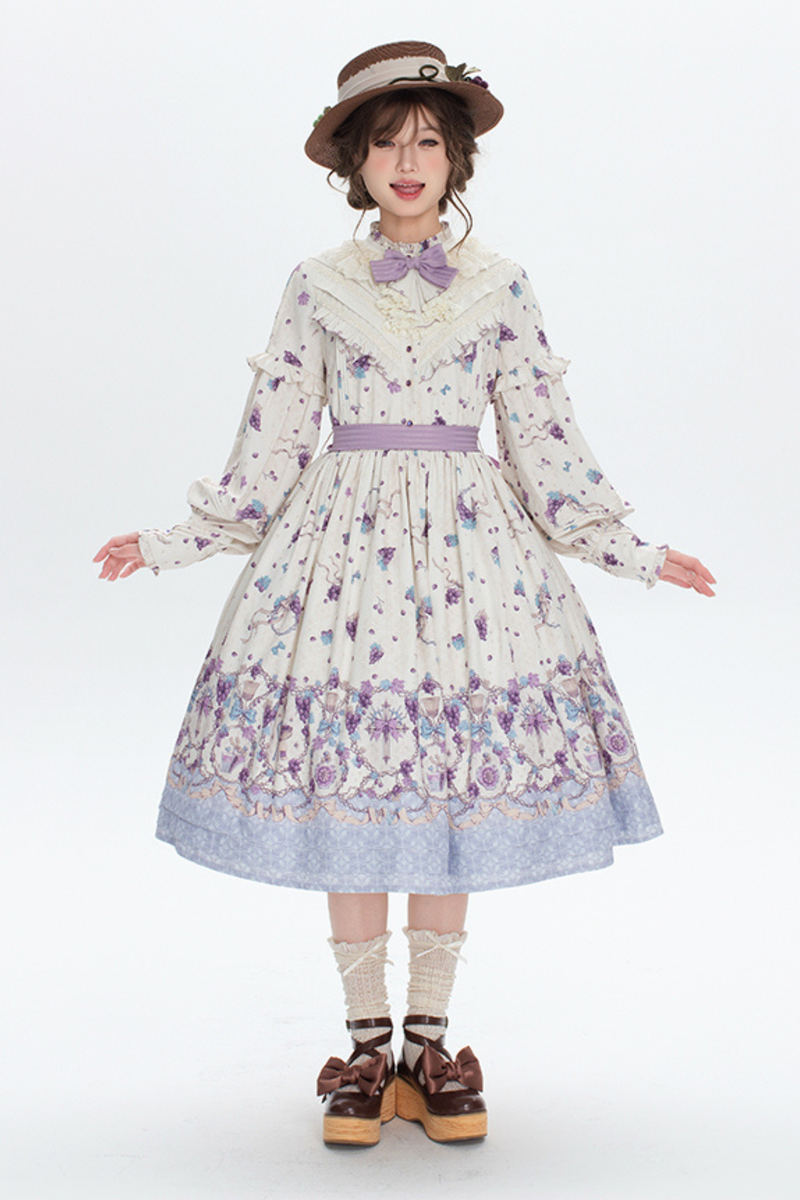 Winery Retro Bear Lolita Dress