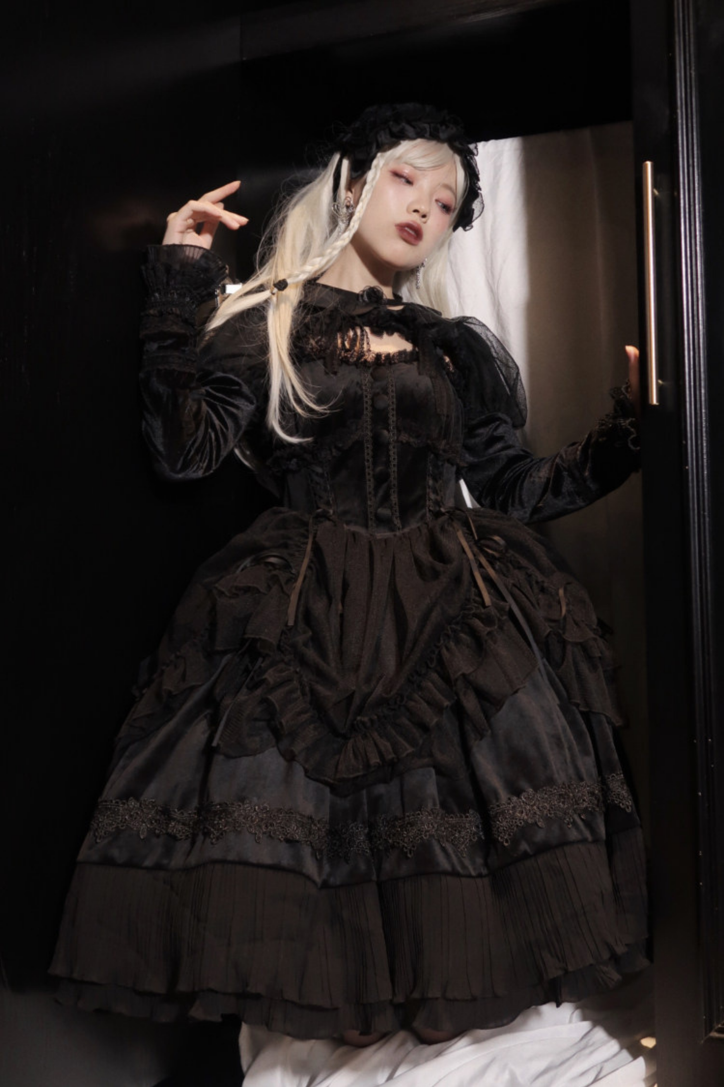 Gothic Doll Lolita Dress + Short Jacket