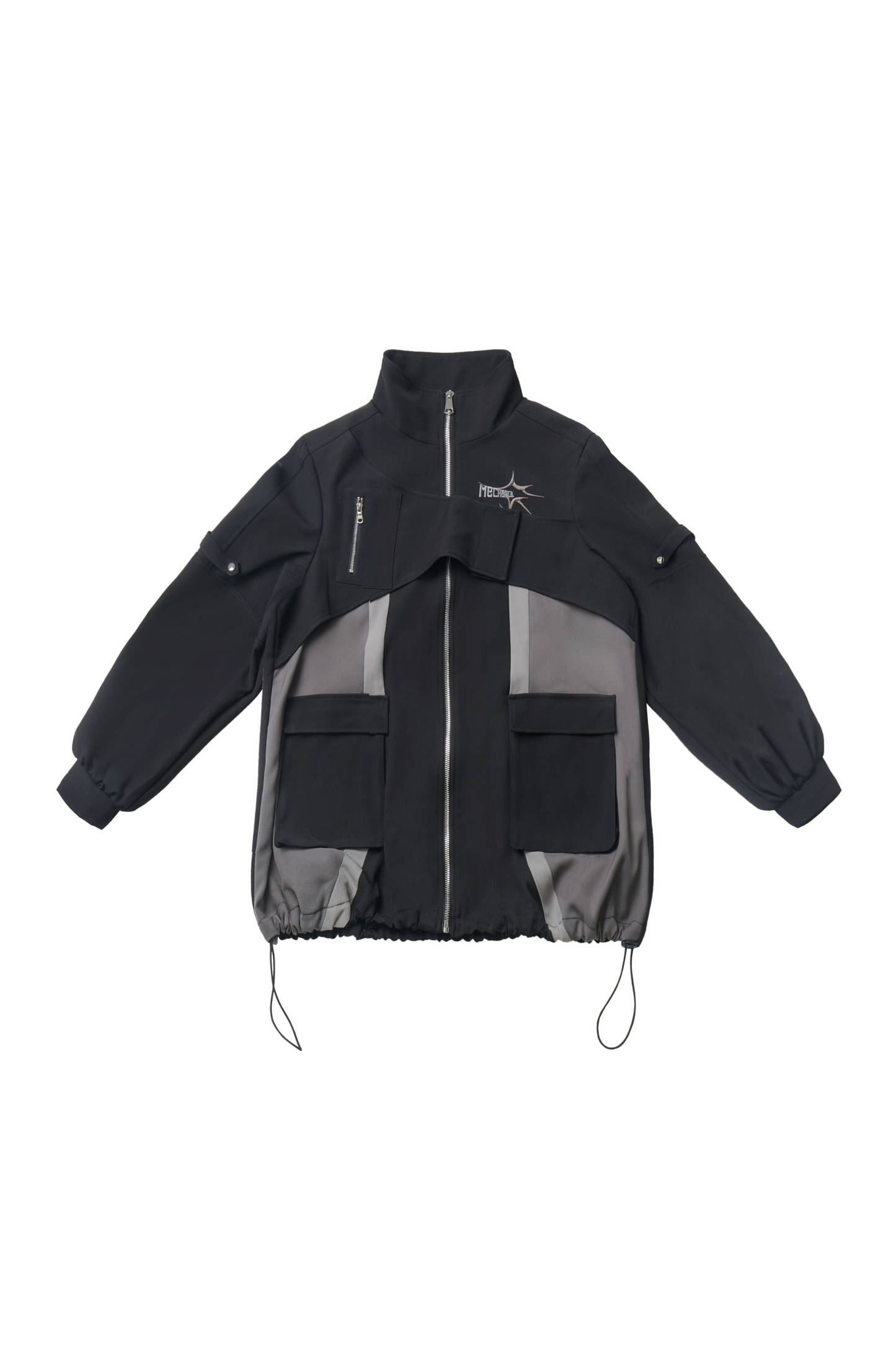 Black Cargo Anti-wrinkle Jacket Set