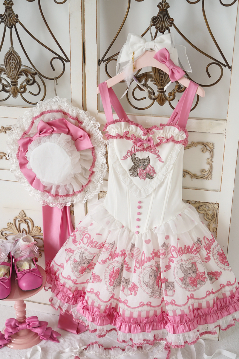 Sweet Girly Cat Jsk + Dress