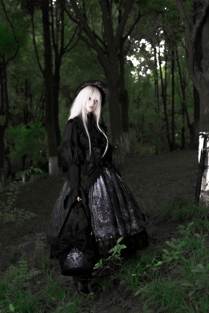 Gothic Lolita Jumper Skirt + Jacket + Skirt + Shirt + Corset + Accessories