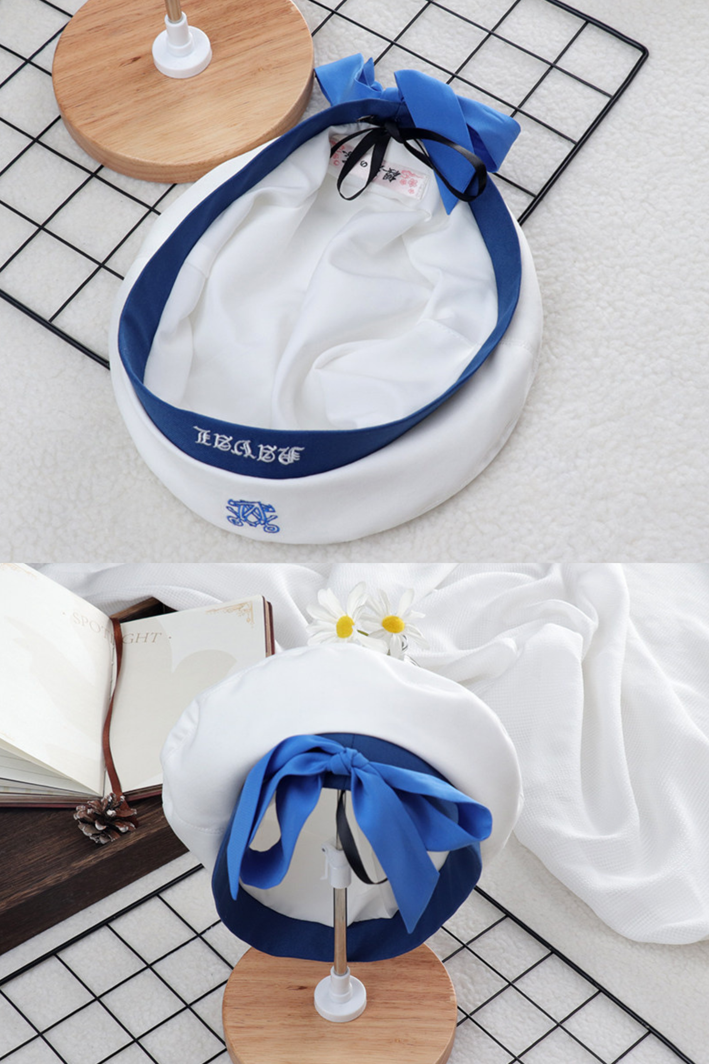 Sailor Shirt + Suspender Shorts + Tie + Beret