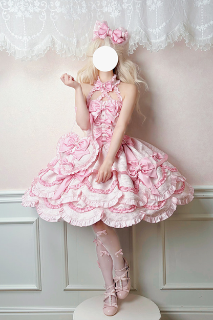 [pre-order Deadline: April 3] Sweet Ruffled Lolita Princess Ribbon Dress