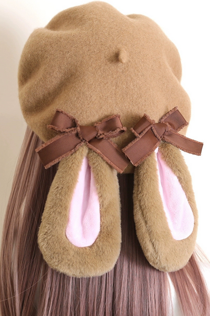 Caramel Ribbon Beret