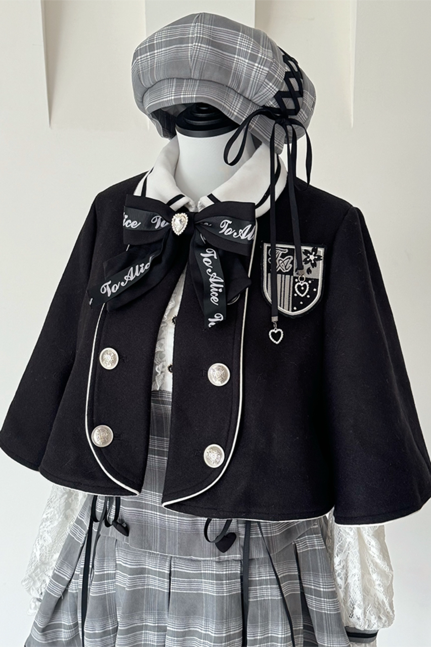 Detective Academy Plaid Dress + Pants + Cape