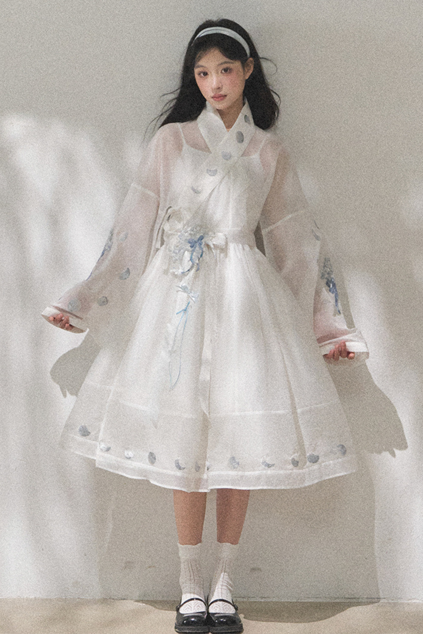 Pure White Chinese Dress + Belt
