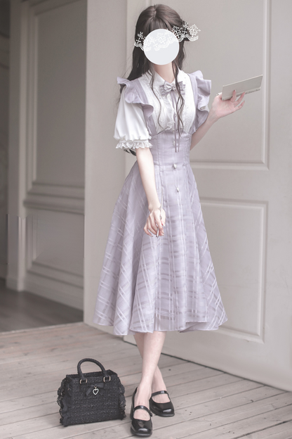 [pre-order] Girly Top + Suspender Lace Dress