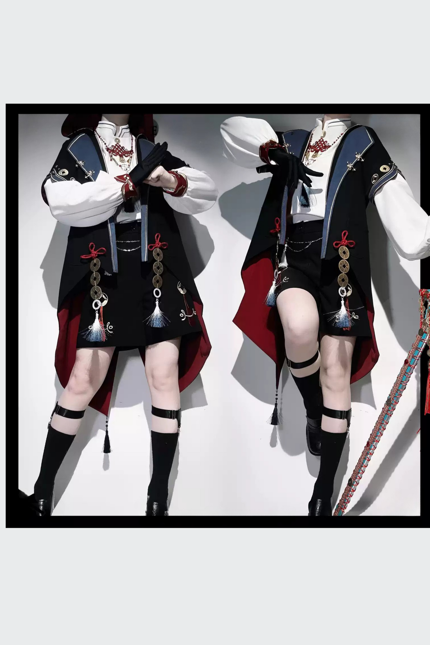 Treasure Chinese-style Element Hoodie Jacket Suit Set