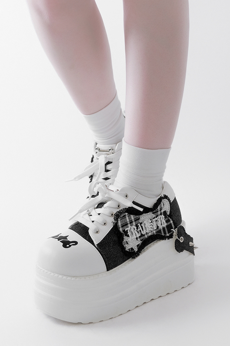 Rock and Roll Subculture Platform Sneakers