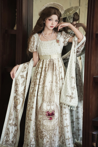 Lolita Dress + Shawl + Necklace