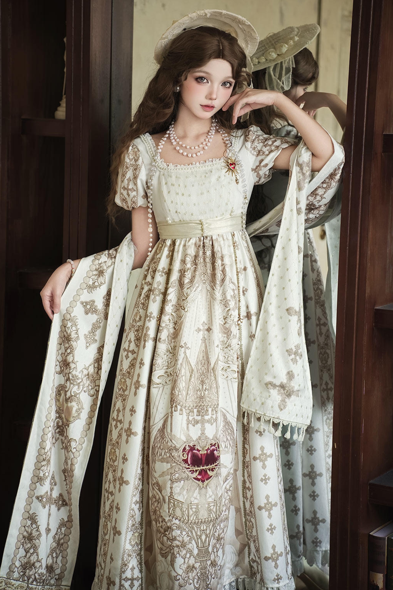Lolita Dress + Shawl + Necklace