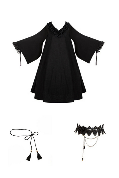 [pre-order] Gothic Doll Lolita Dress + Lolita Apron