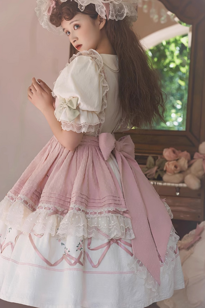 Rose Afternoon Tea Sweet Girly Lolita Dress