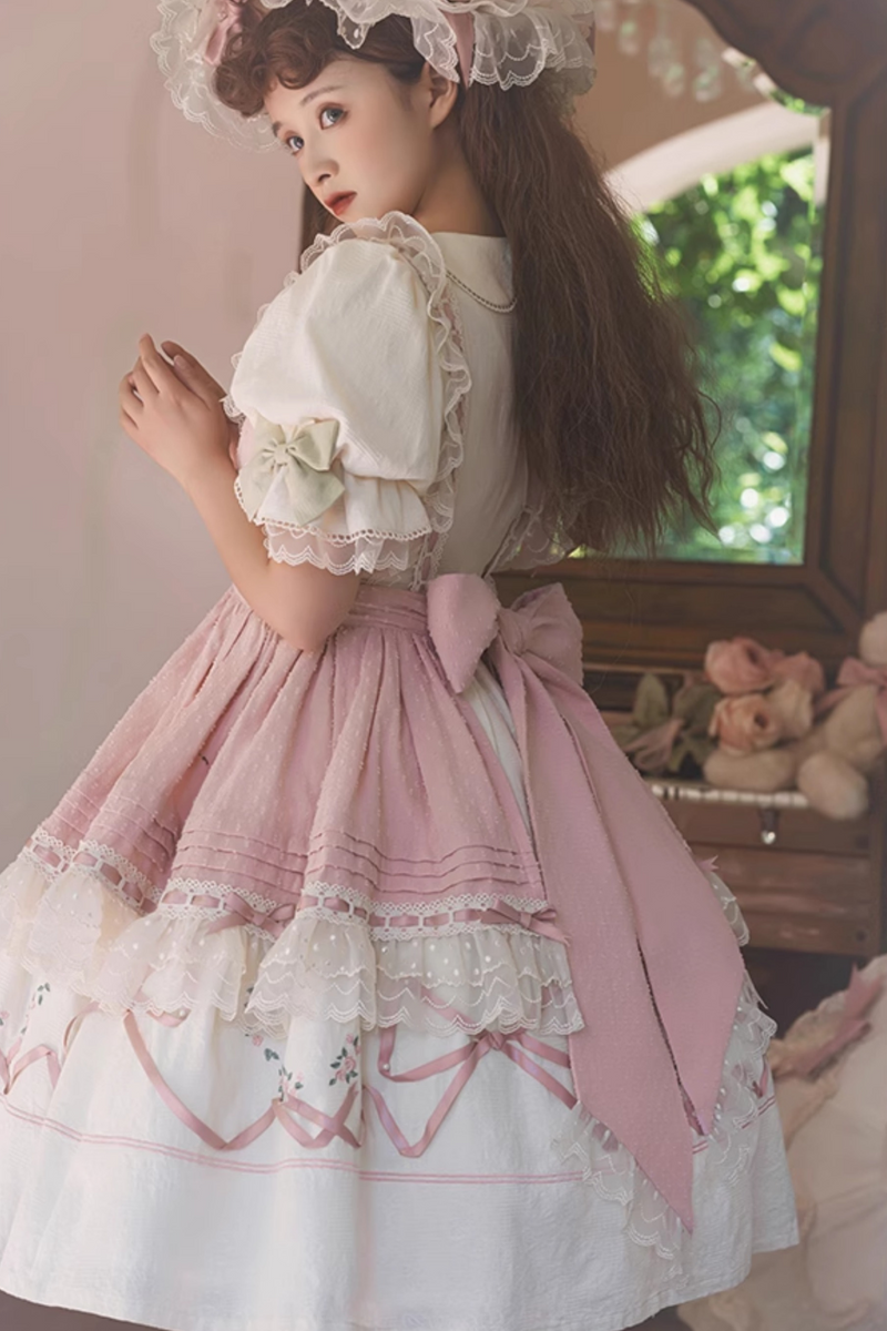 Rose Afternoon Tea Sweet Girly Lolita Dress