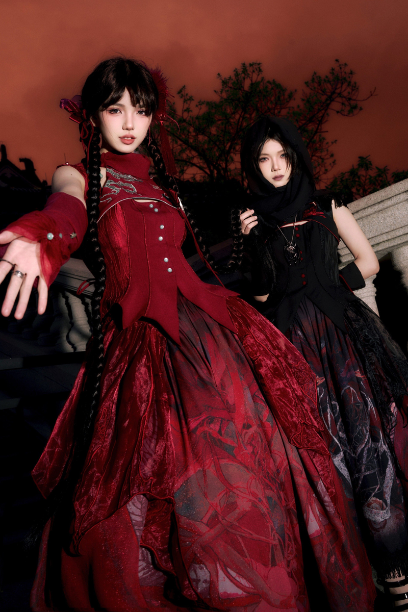 Mode Dragon Lolita Top + Skirt