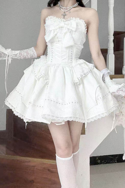 Mist White Gothic Lolita Set