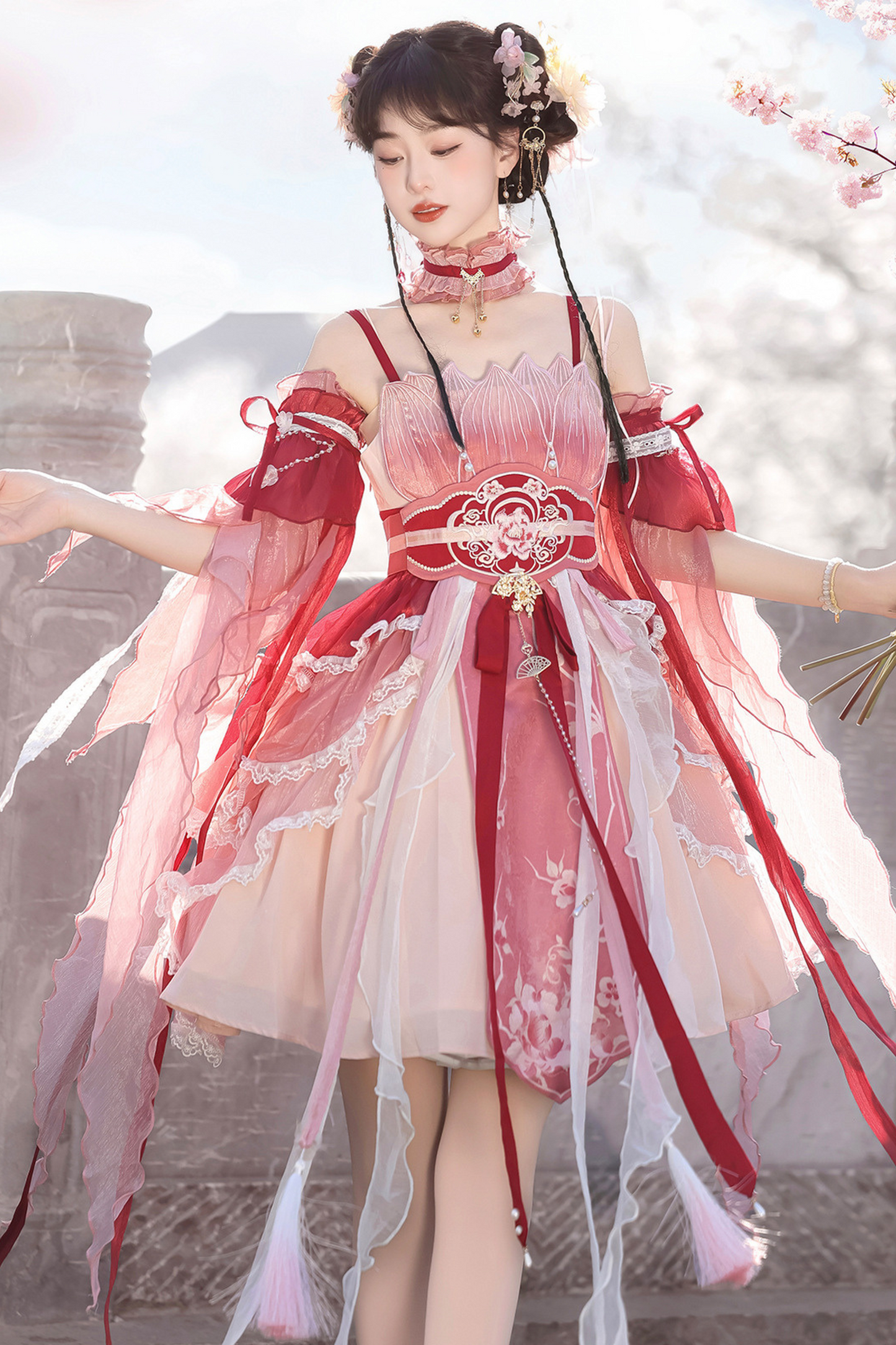 Pop Chinese-style Wing Lolita Dress