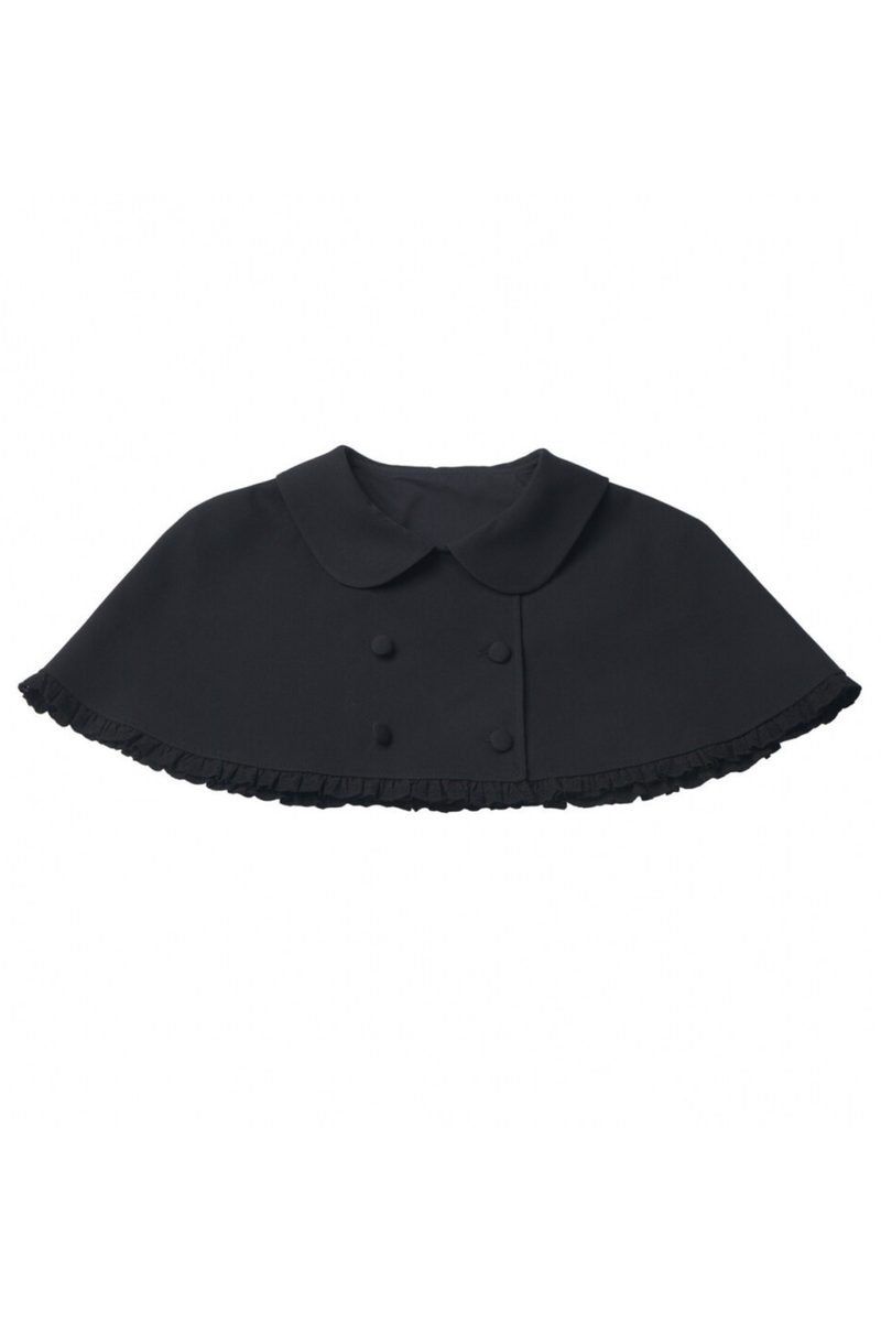 Ruffled Dress + Short Cape + Shirt + Skirt