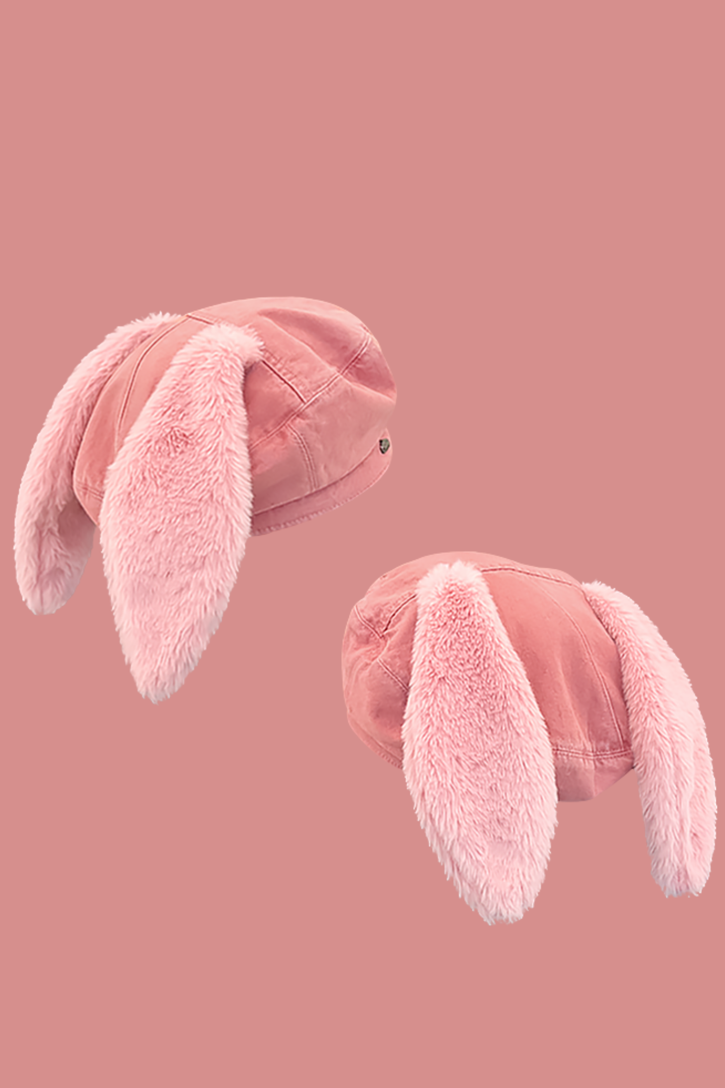 Fur Bunny Ear Hat + Lamb Hat