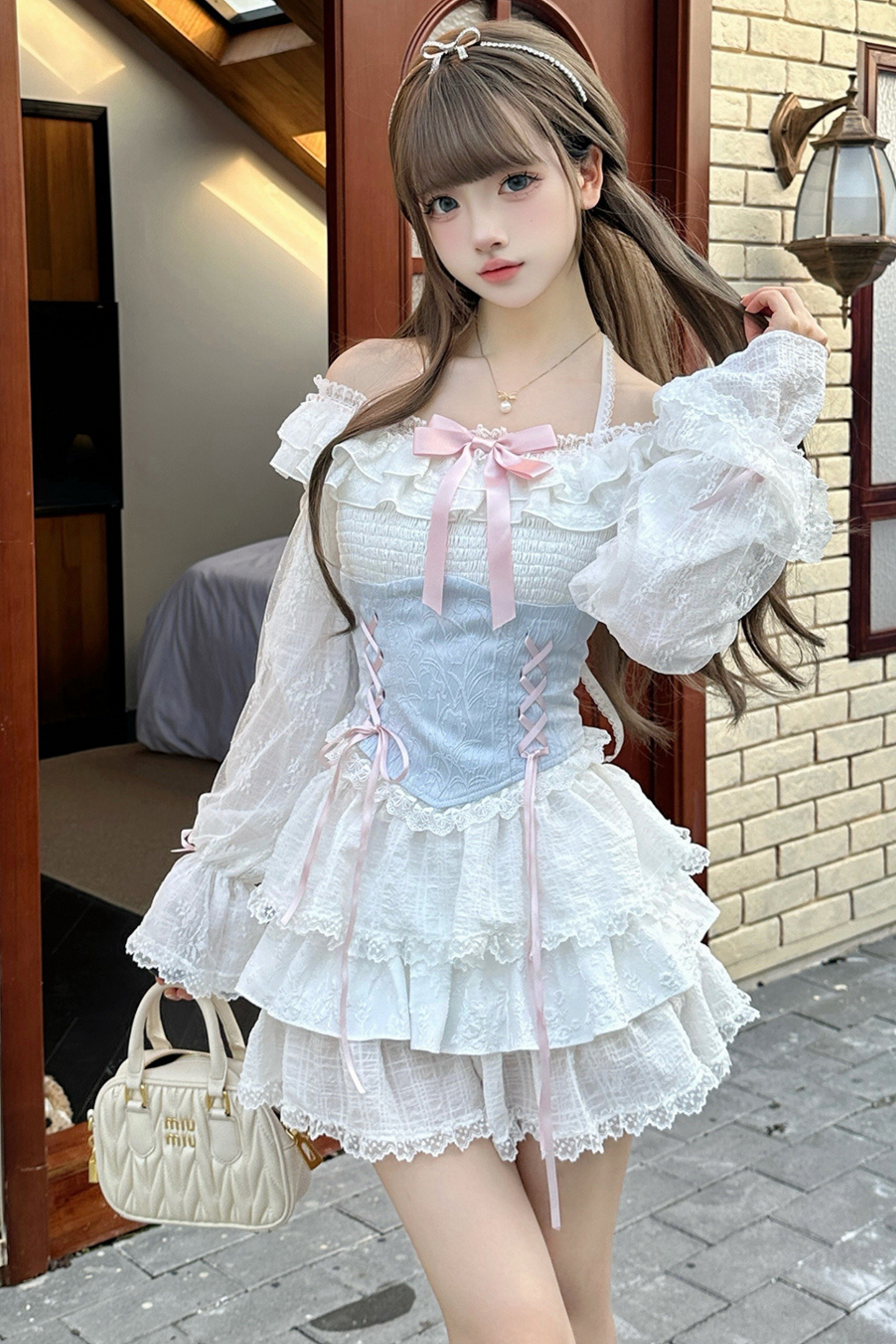 Princess Sheer Lace Top + Sheer Lace Skirt