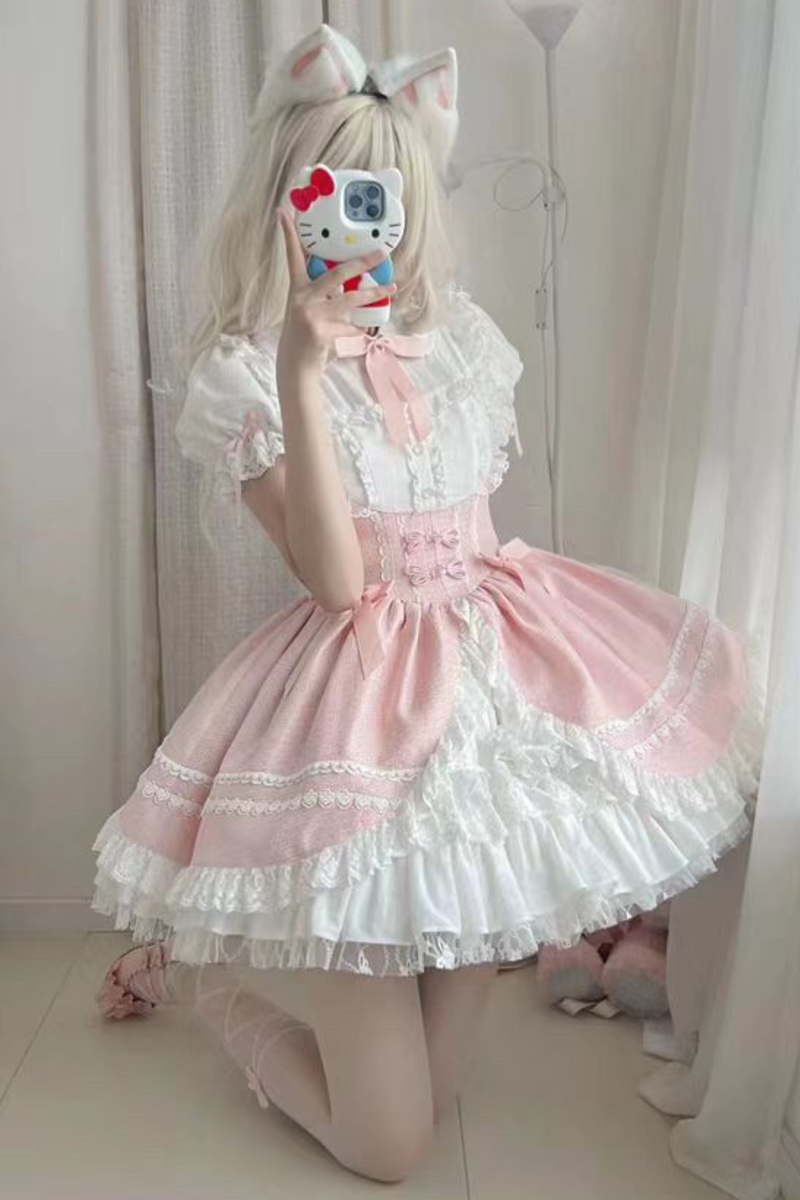 Sweet Puff Ribbon Lolita Dress