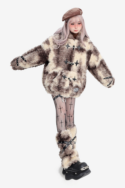 Bunny Mode Hooded Coat + Fur Leg Covers