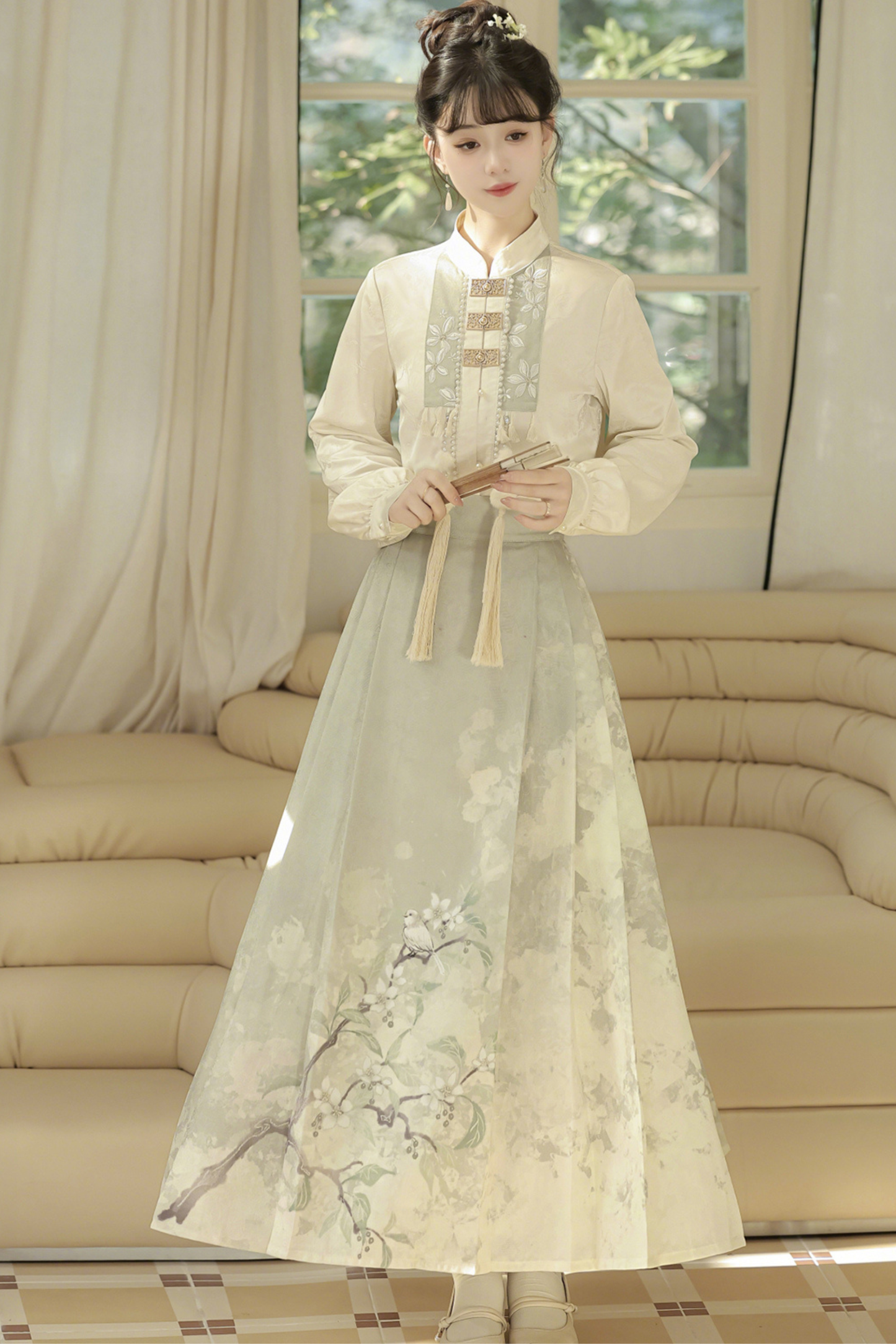 Forest China Coat + Skirt + Top