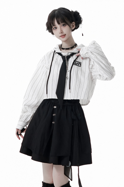 Striped Couple Girlfriend Chinese-style Set