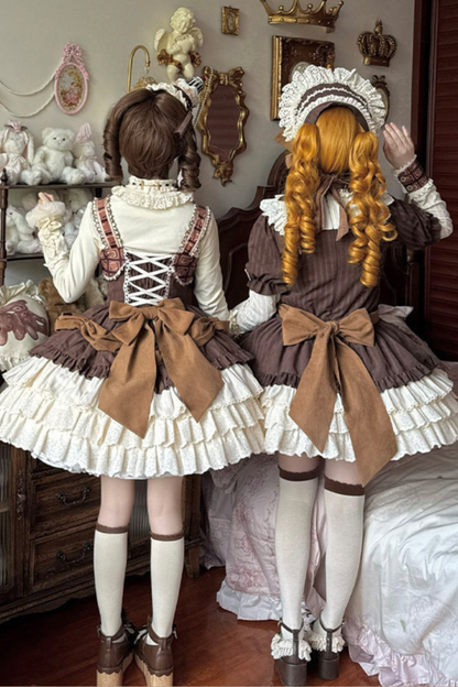 Hazel Doll Lolita Dress + Jumper Skirt + Bonnet + Hat + Necklace