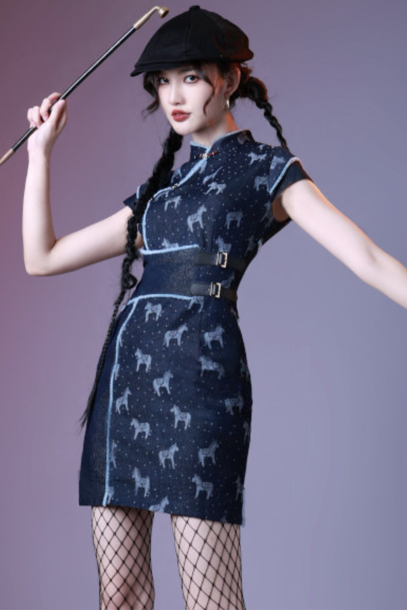 Street Punk Denim Dress