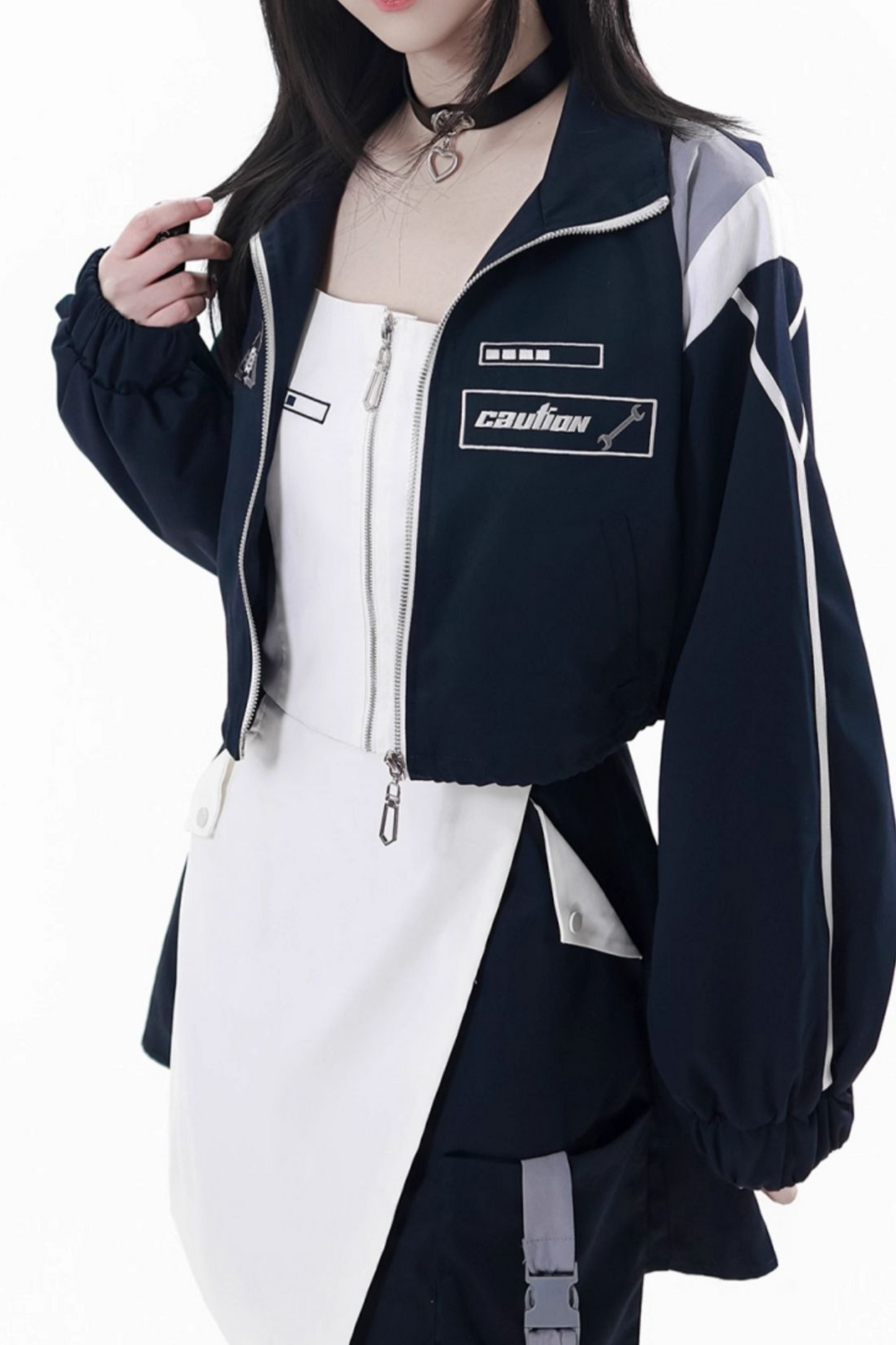 Subculture Cargo Short Coat + Jumper Skirt + Skirt + Leg Warmers