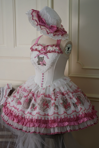 Sweet Girly Cat Jsk + Dress