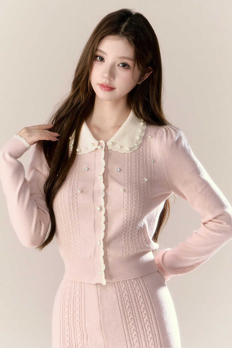 Sweet French Knit Top + Tight Skirt