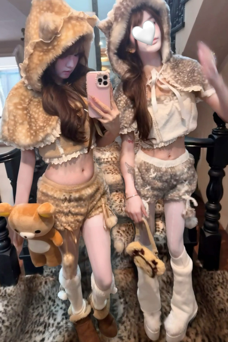 Bambi Cloak + Camisole + Pants