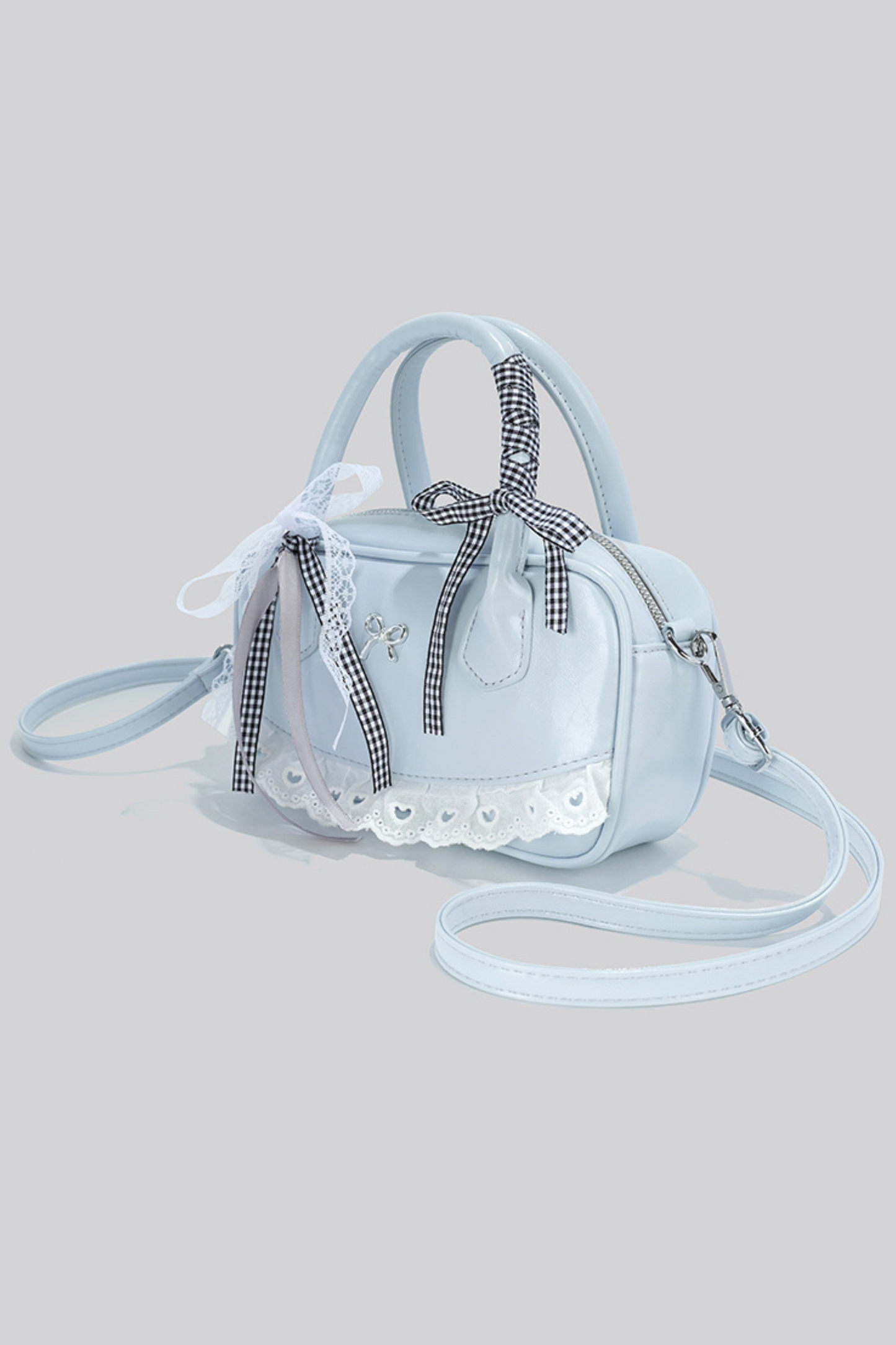 Ribbon Lace Boston Bag