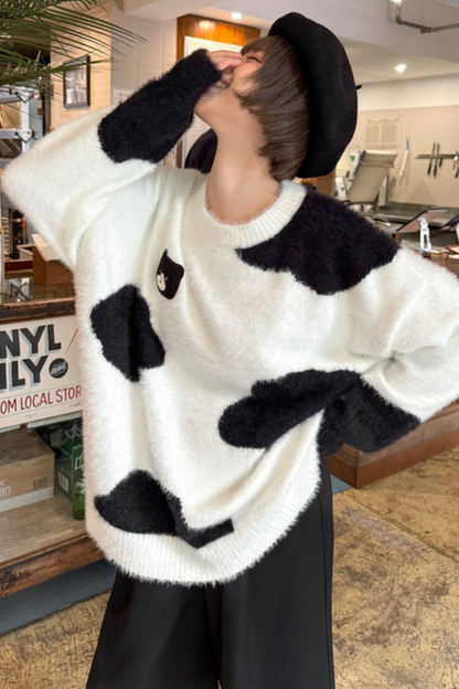 Monochrome Loose Knit Sweater