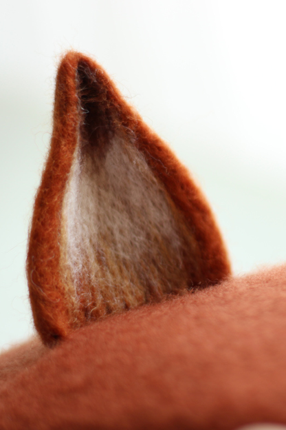 Wool Felt Fox Beret