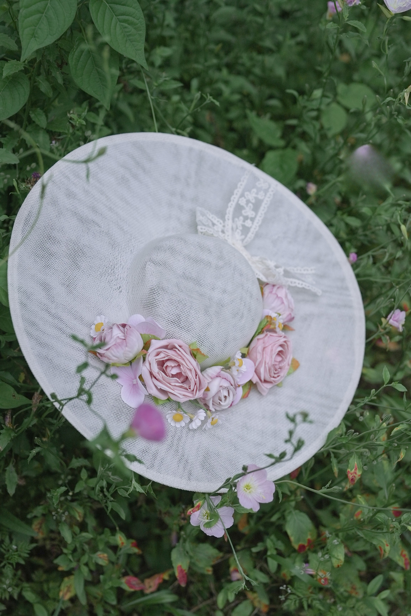 [pre-order Deadline: July 4] Monet Garden Oil Handle Classical Series Hat + Hand Sleeves + Rose Circle