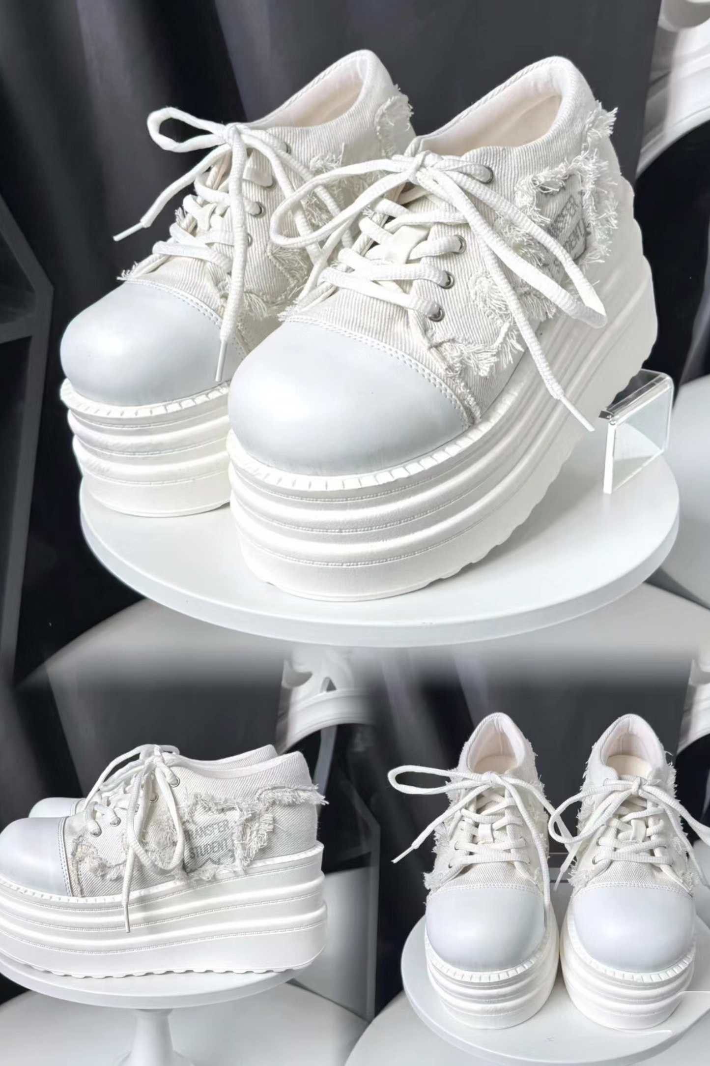 Rockstar Denim Platform Shoes