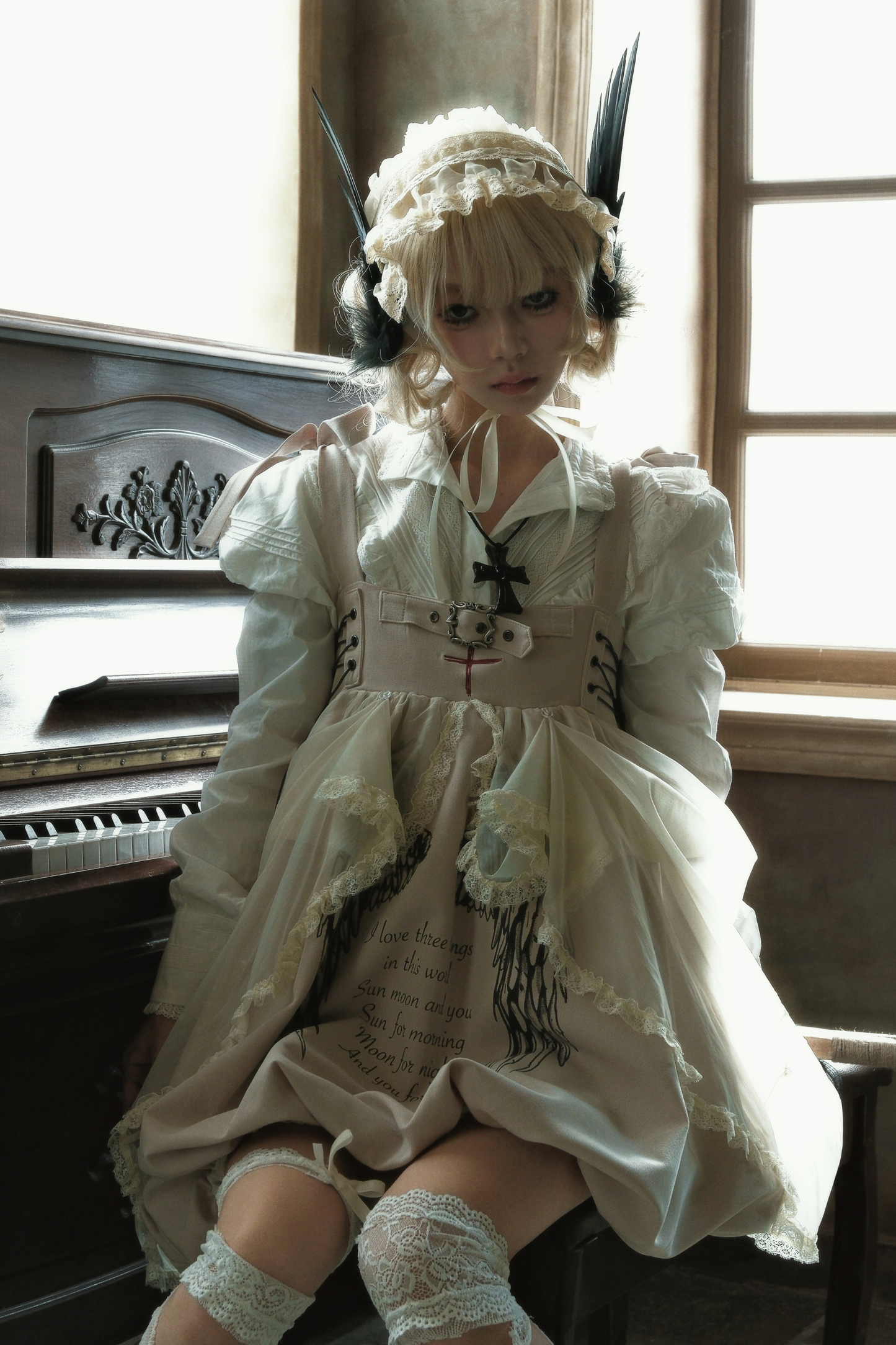 Gothic Balloon Suspender Dress