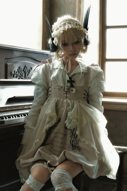 Gothic Balloon Suspender Dress