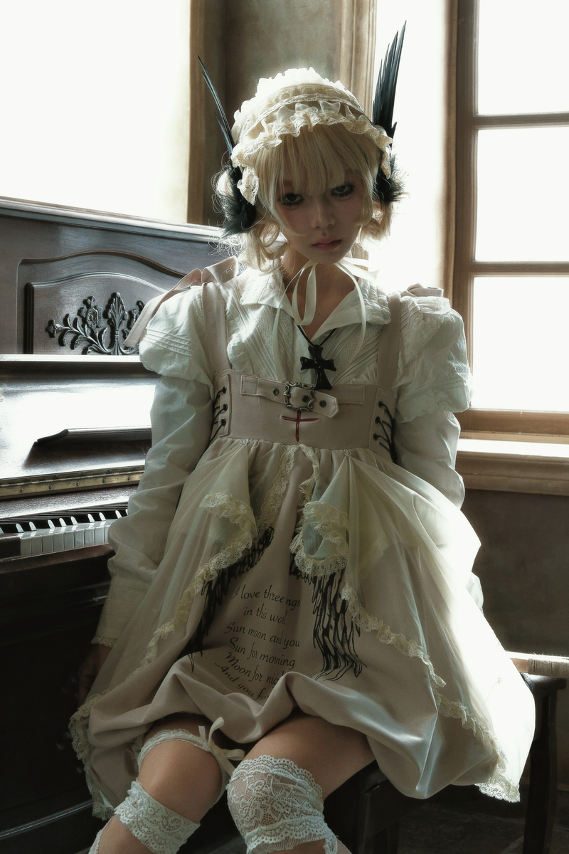 Gothic Balloon Suspender Dress