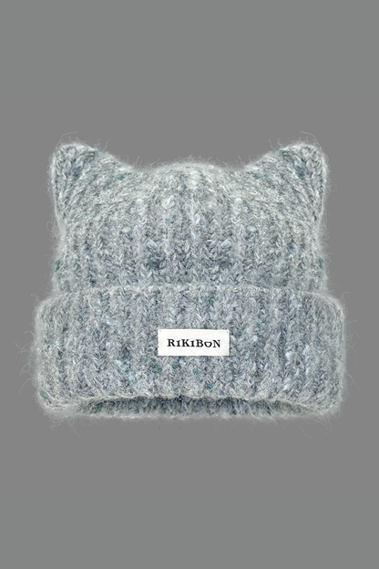 Y2k Cat Ear Knit Hat