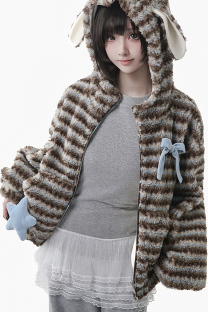Unicorn Flocked Jacket + Top + Pants