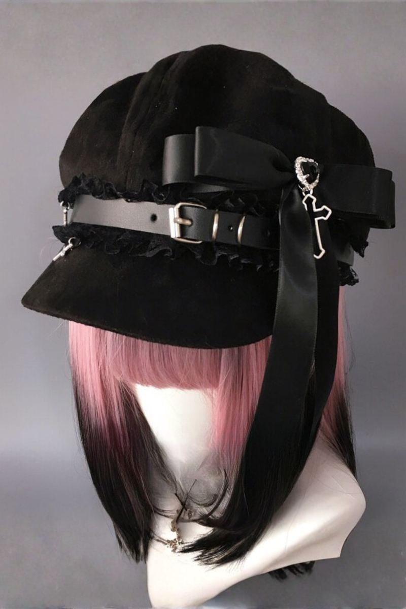 Rhinestone Ribbon Hat + Headband
