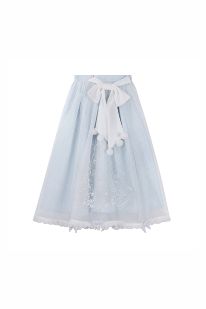 Clear Sky Lolita Coat + Tops + Skirt