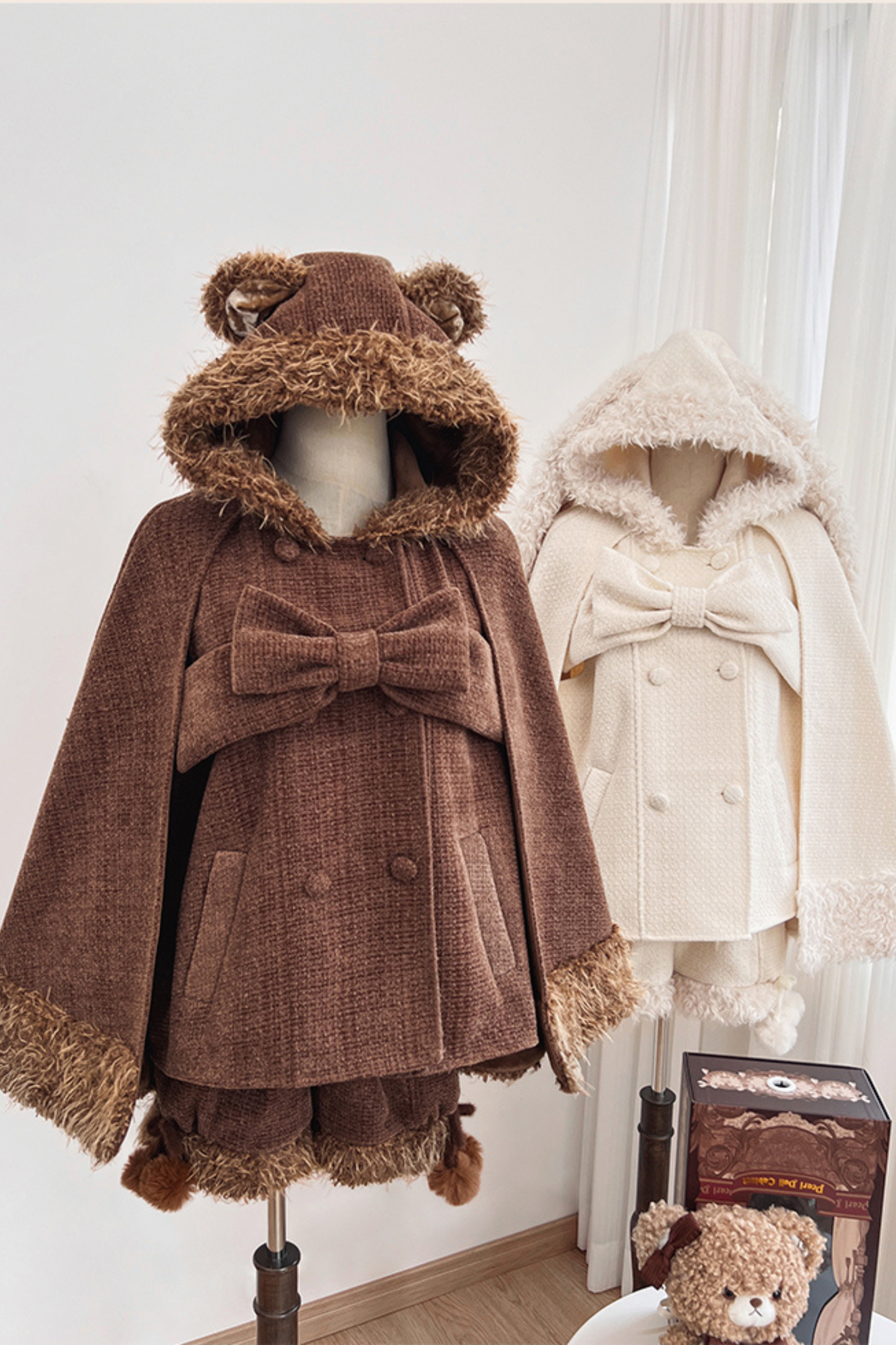 Animal Tweed Coat + Boa Shorts
