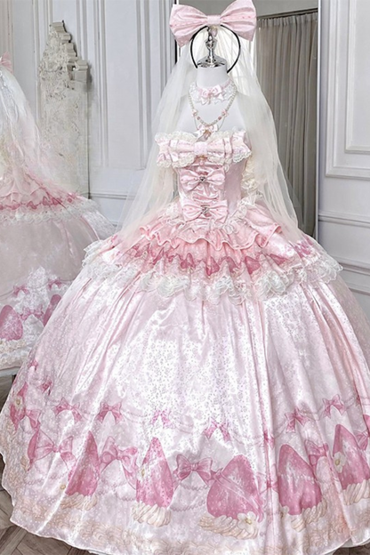 Ribbon Love Strawberry Princess Dress + Skirt